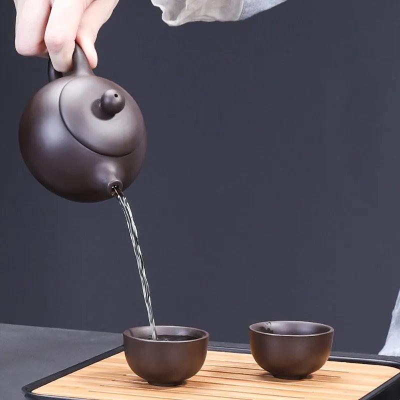 Purple Sand Portable Travel Tea And Travel Bag Set