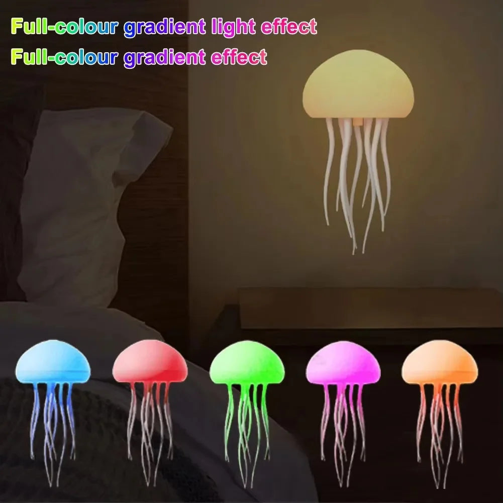 Voice Control RGB Gradient Jellyfish Night Light