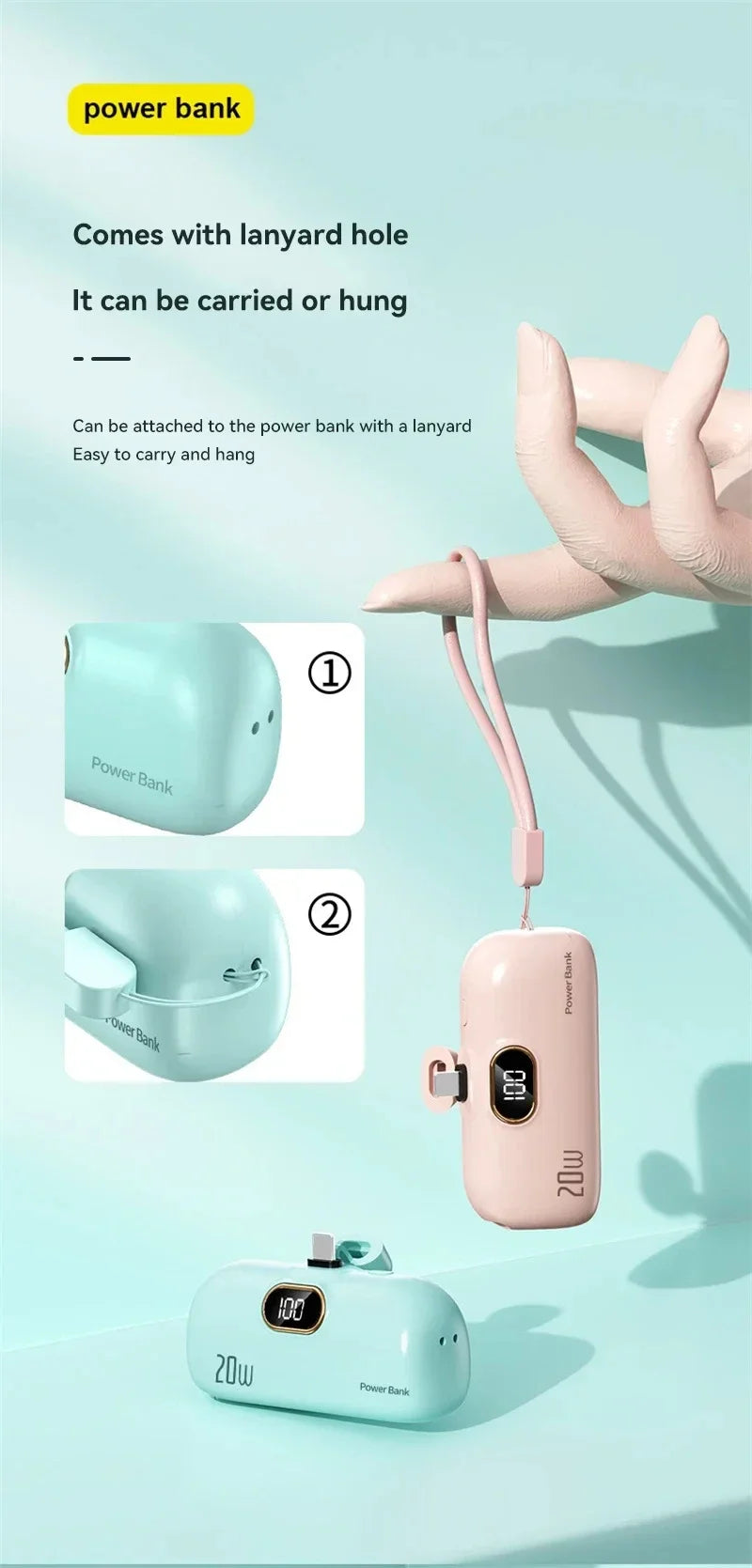 Mini Portable Charger Power Bank