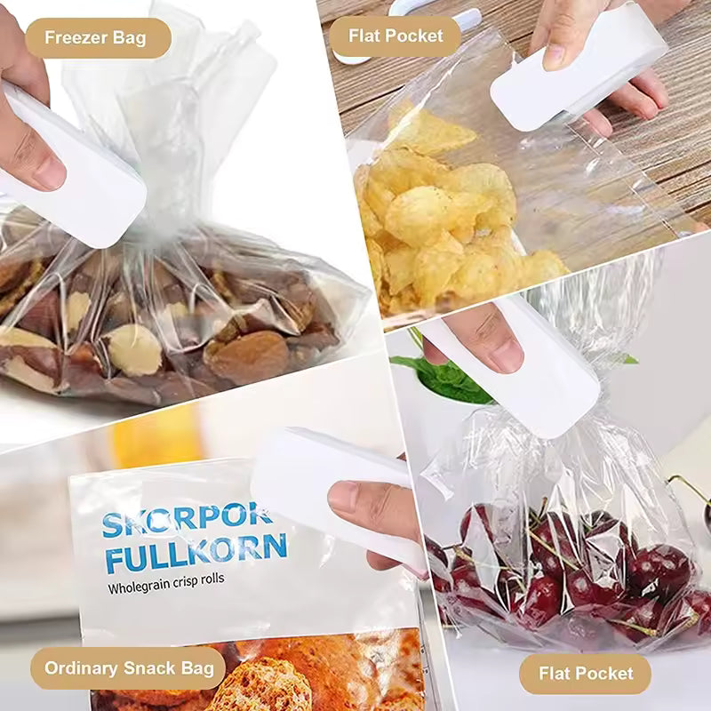 Mini Heat Bag Seal Machine Package Sealer Bags Thermal Plastic Food Bag