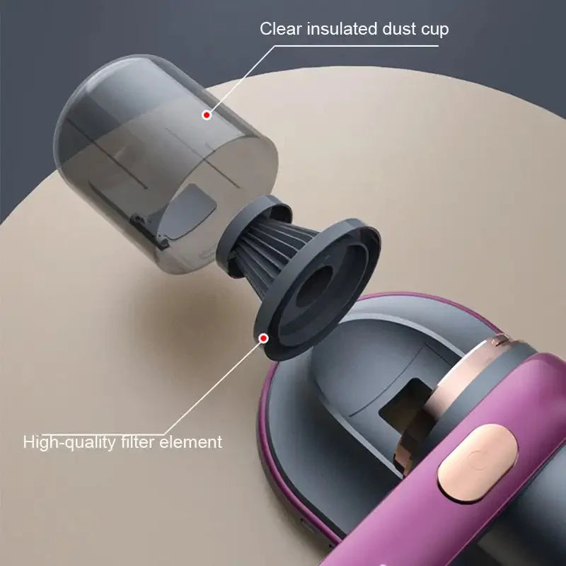 Handheld Strong Suction Rechargeable UV Vacuum Cleaner