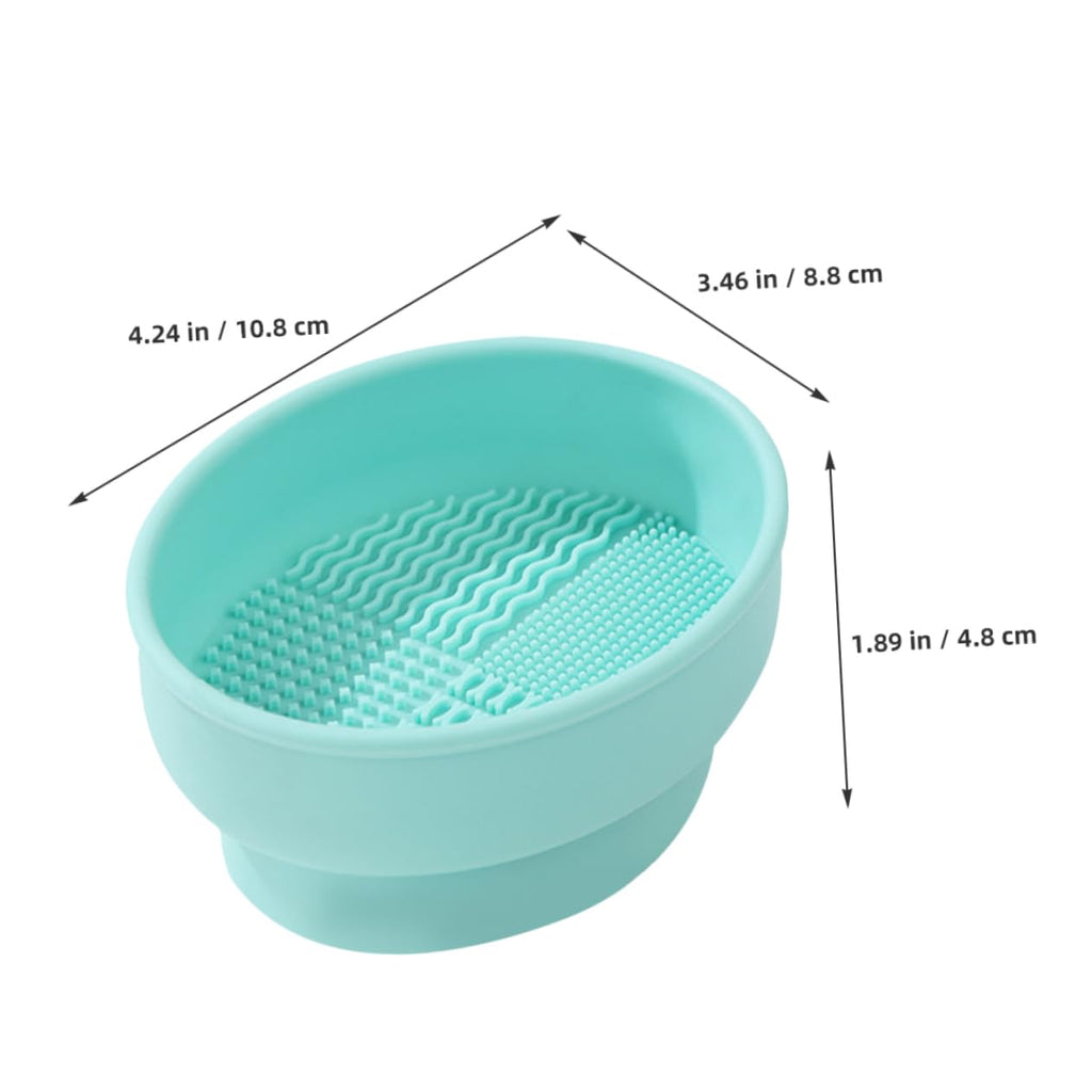 Beauty Egg Cleaning Cup Makeup Tool Cleaner Bowl Silicone Facial Brush Cleaning Cup Brush Drying Rack