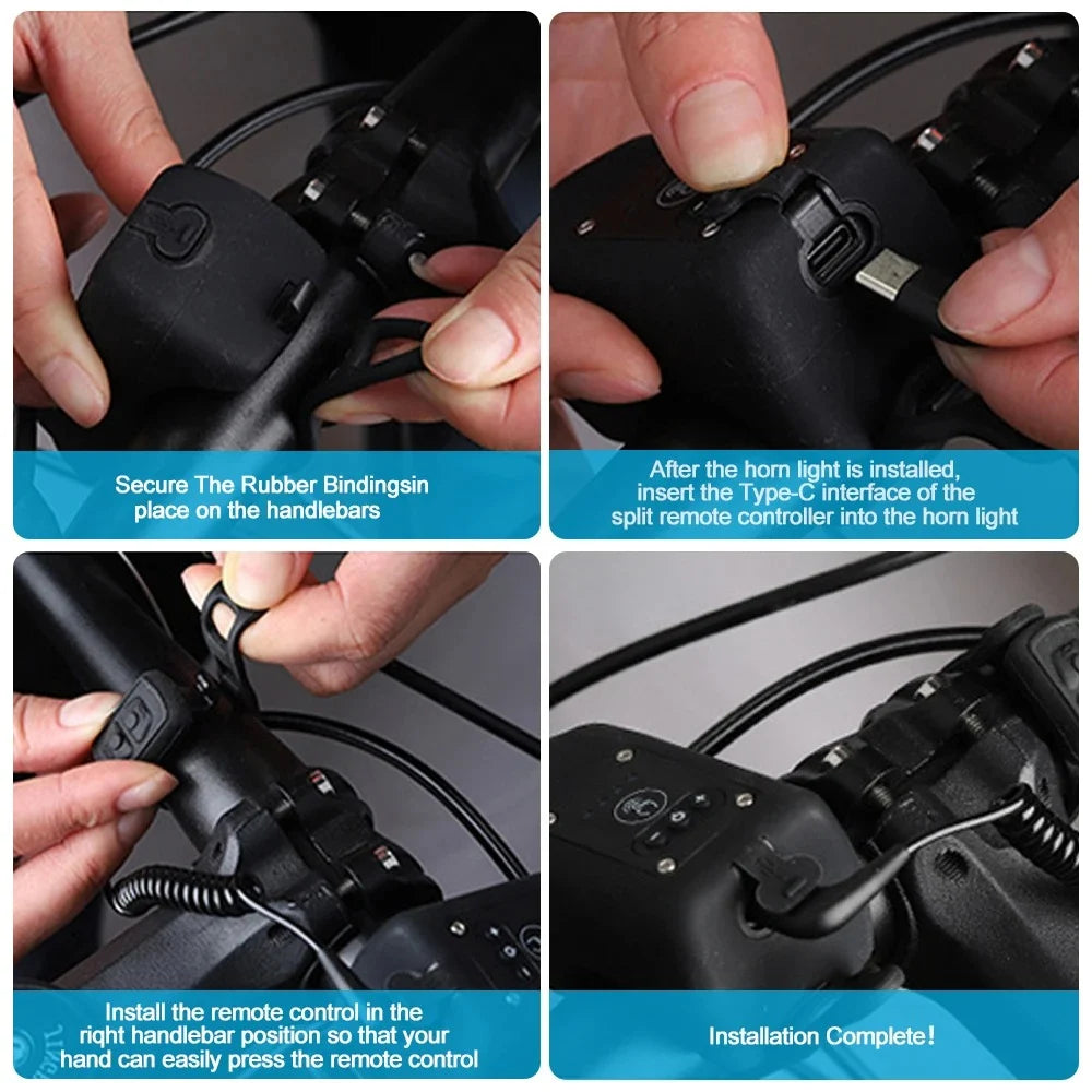 2-in-1 Bicycle Light and Horn