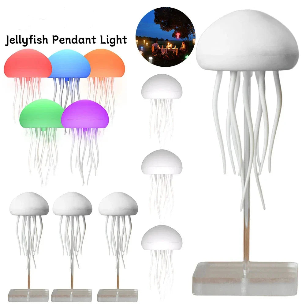 Voice Control RGB Gradient Jellyfish Night Light