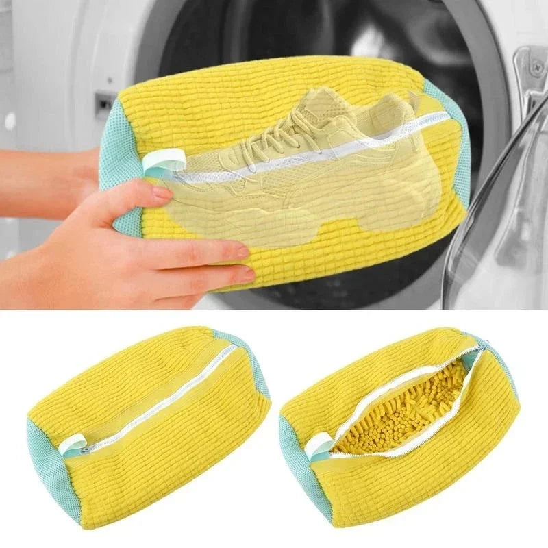 Sneakers Washing Reusable Soft Zipper Bag